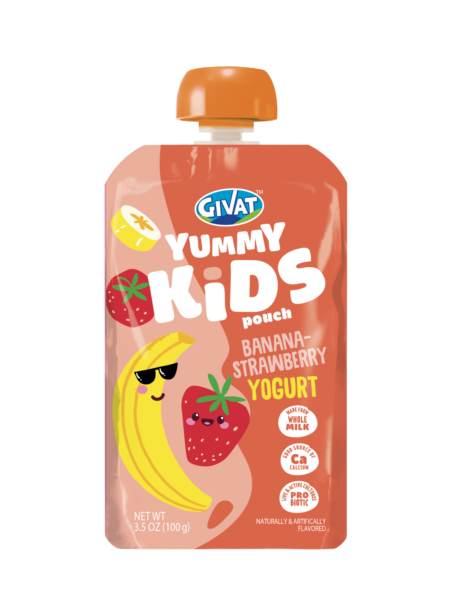 Yummy Kids Pouch Banana Strawberry